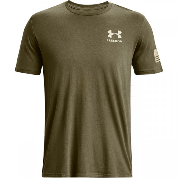Under Armour Freedom Flag Gradient T-Shirt - Marine OD Green - S
