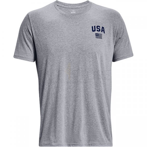 Under Armour Freedom Eagle T-Shirt - Steel Light Heather - S