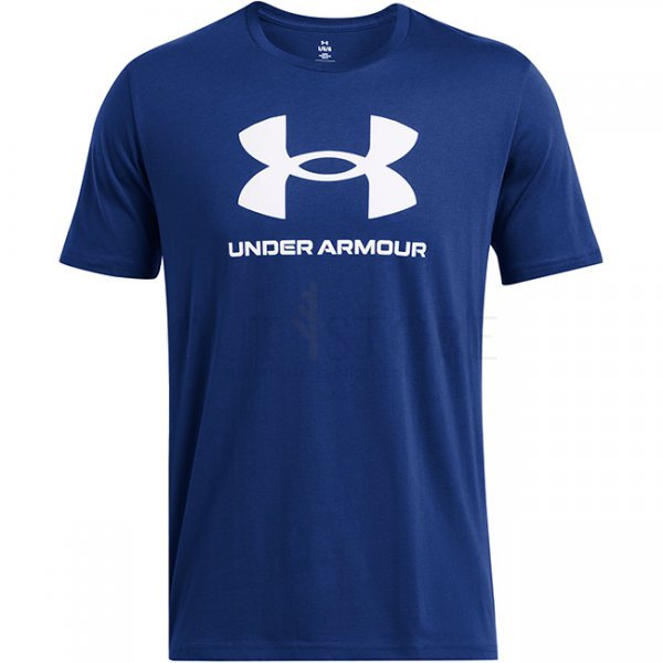Under Armour Mens Sportstyle Logo Short Sleeve - Tech Blue / White - S