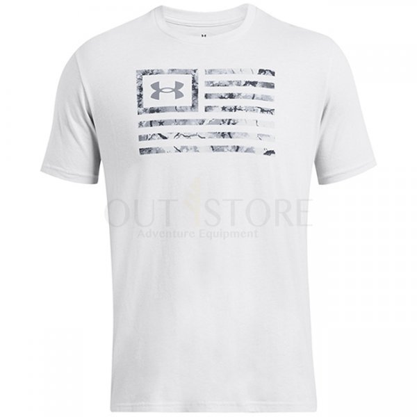 Under Armour Mens Freedom Flag Printed T-Shirt - Halo Grey - 2XL