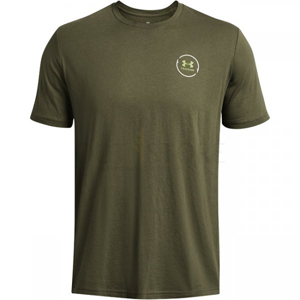 Under Armour Mens Freedom Bass Short Sleeve T-Shirt - Marine OD Green - XL