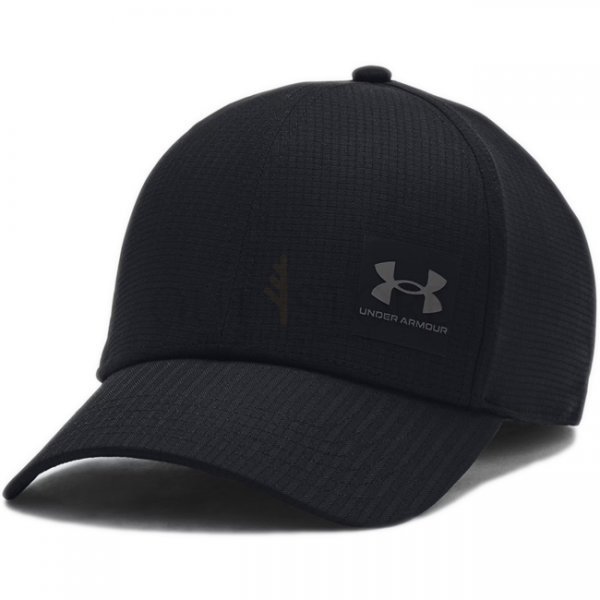 Under Armour Mens ArmourVent Stretch Fit Cap - Black / Grey - L/XL