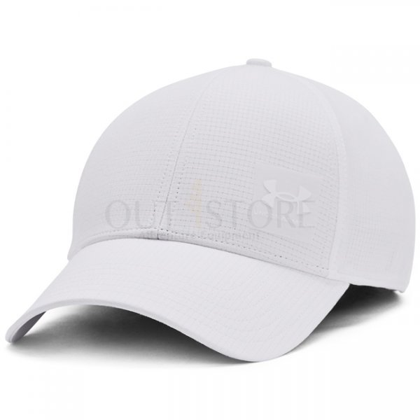 Under Armour Mens ArmourVent Stretch Fit Cap - White - L/XL
