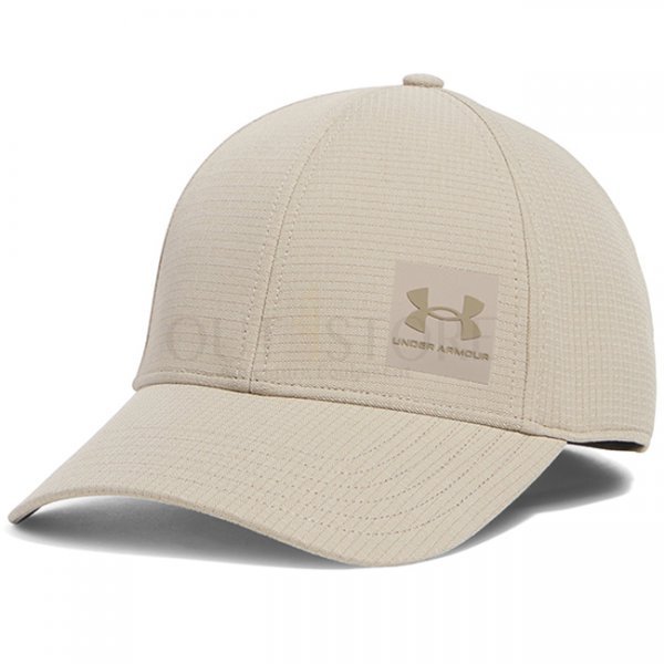 Under Armour Mens ArmourVent Stretch Fit Cap - Khaki - M/L