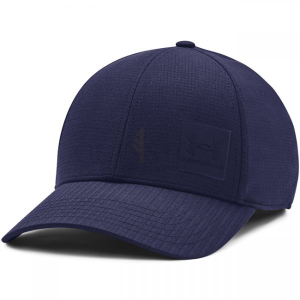 Under Armour Mens ArmourVent Stretch Fit Cap - Navy Blue - S/M