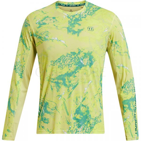 Under Armour Mens Fish Pro Camo T-Shirt - Sonic Yellow - 2XL