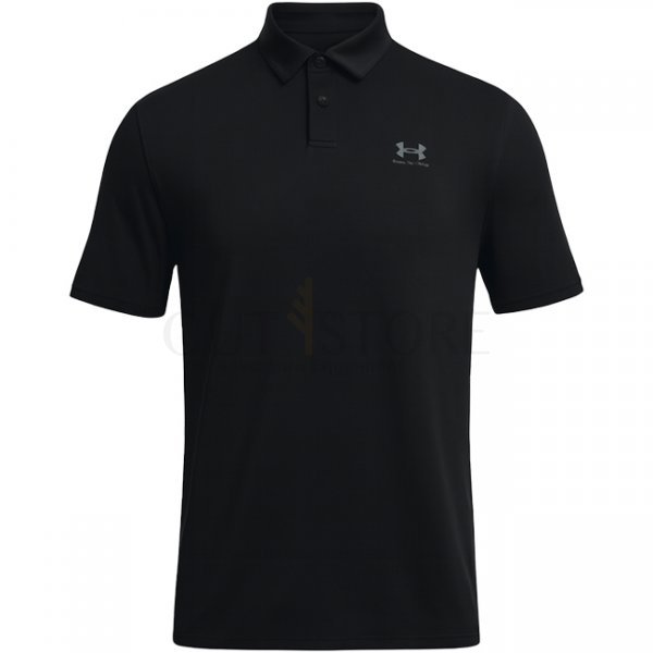 Under Armour Mens Tee To Green Freedom Polo - Black / Grey - XL