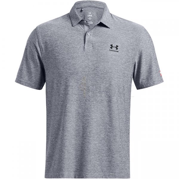Under Armour Mens Tee To Green Freedom Polo - Steel / Black - S