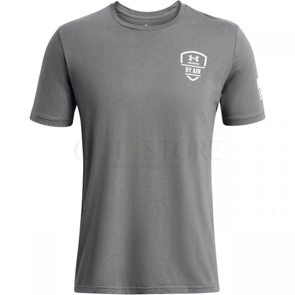 Under Armour Mens Freedom By Air T-Shirt - Heather Grey - XL