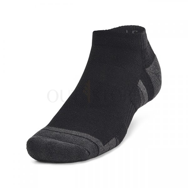 Under Armour Performance Tech 6-Pack Low Cut Socks - Black / Jet Grey - M
