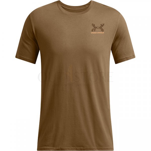 Under Armour Mens Schematic White Tail Short Sleeve - Coyote / Gridiron Brown - 2XL