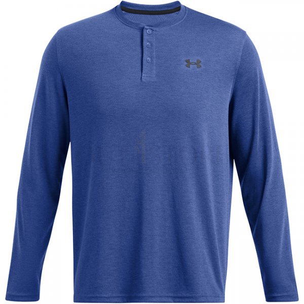 Under Armour Mens Expanse Henley - Tech Blue / Black - S
