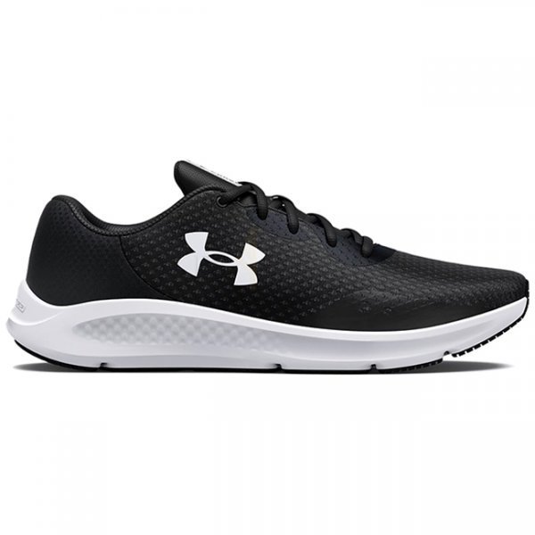 Under Armour Charged Pursuit 3 Running Shoes - Black / White - 10.5