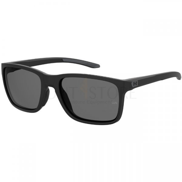 Under Armour Hustle Sunglasses - Matte Black - Grey Polarized