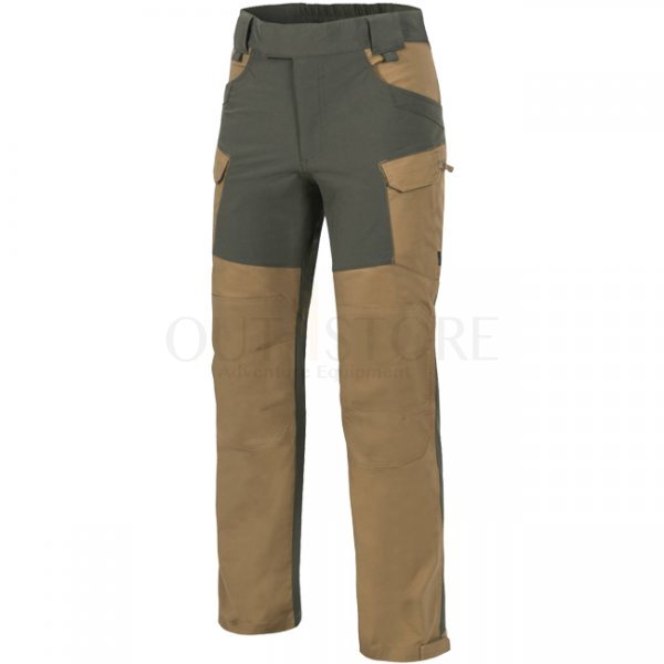Helikon-Tex Hybrid Outback Pants Duracanvas - Coyote / Taiga Green - 4XL - XLong