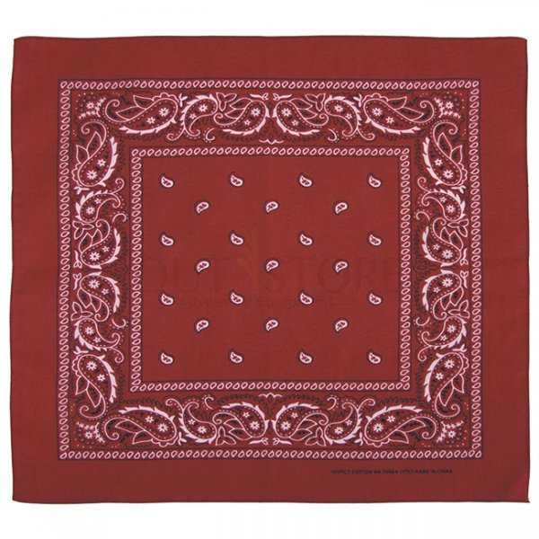 MFH Bandana Cotton 55 x 55 cm - Burgundy