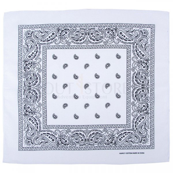 MFH Bandana Cotton 55 x 55 cm - White