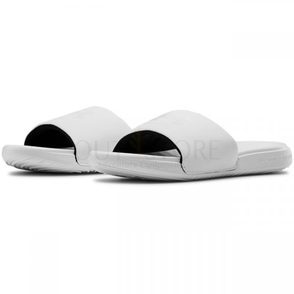 Under Armour Womens UA Ansa Fixed Slides - White - 9