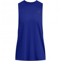 Under Armour Mens Sportstyle Left Chest Cut-Off Tank - Royal Under Armour Mens Sportstyle Left Chest Cut-Off Tank - Royal
