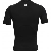Under Armour Mens HeatGear Compression Short Sleeve - Black - 2XL