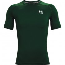 Under Armour Mens HeatGear Compression Short Sleeve - Green