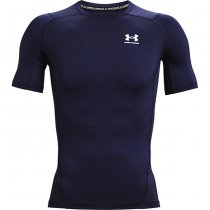Under Armour Mens HeatGear Compression Short Sleeve - Navy Blue