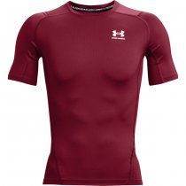 Under Armour Mens HeatGear Compression Short Sleeve - Bordeaux
