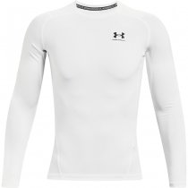 Under Armour Mens HeatGear Compression Long Sleeve - White - 3XL