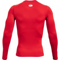 Under Armour Mens HeatGear Compression Long Sleeve - Red - M