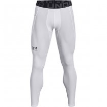 Under Armour Mens HeatGear Compression Leggings - White Under Armour Mens HeatGear Compression Leggings - White