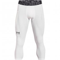 Under Armour Mens HeatGear Compression 3/4 Leggings - White - S