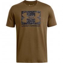 Under Armour Mens ABC Camo Boxed Logo Short Sleeve - Coyote