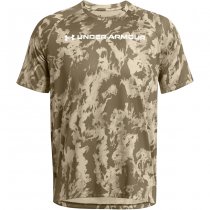 Under Armour Mens Tech ABC Camo Short Sleeve - Khaki