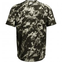 Under Armour Mens Tech ABC Camo Short Sleeve - Marine OD Green / White - 2XL