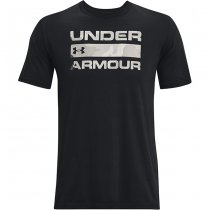 Under Armour Mens Stacked Logo Fill T-Shirt - Black / White