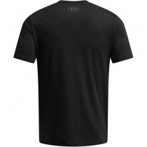 Under Armour Mens Stacked Logo Fill T-Shirt - Black / Camel - 2XL