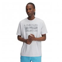 Under Armour Mens Stacked Logo Fill T-Shirt - Halo Grey / Steel - 2XL