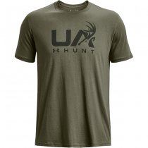 Under Armour Mens Antler Hunt Logo T-Shirt - Olive