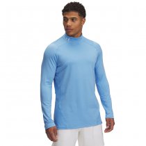 Under Armour Mens ColdGear Fitted Mock - Carolina Blue / White - 3XL