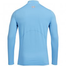 Under Armour Mens ColdGear Fitted Mock - Carolina Blue / White - XL