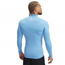 Under Armour Mens ColdGear Compression Mock - Carolina Blue / White / White - 2XL