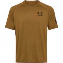 Under Armour Mens Tech Freedom Short Sleeve T-Shirt - Coyote