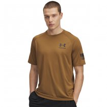 Under Armour Mens Tech Freedom Short Sleeve T-Shirt- Coyote - 2XL