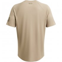 Under Armour Mens Tech Freedom Short Sleeve T-Shirt - Tan - 2XL