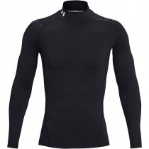 Under Armour Mens HeatGear Mock Long Sleeve - Black - XL