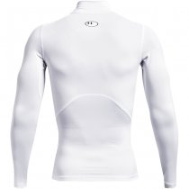 Under Armour Mens HeatGear Mock Long Sleeve - White - L