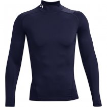 Under Armour Mens HeatGear Mock Long Sleeve - Navy Blue