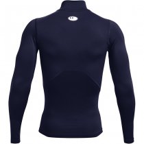 Under Armour Mens HeatGear Mock Long Sleeve - Navy Blue - S