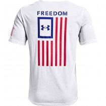 Under Armour Freedom Flag T-Shirt - White / Blue - S