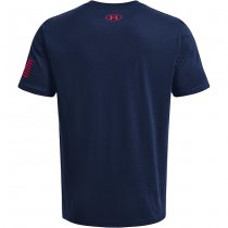 Under Armour Freedom Logo T-Shirt - Academy / Red - 2XL
